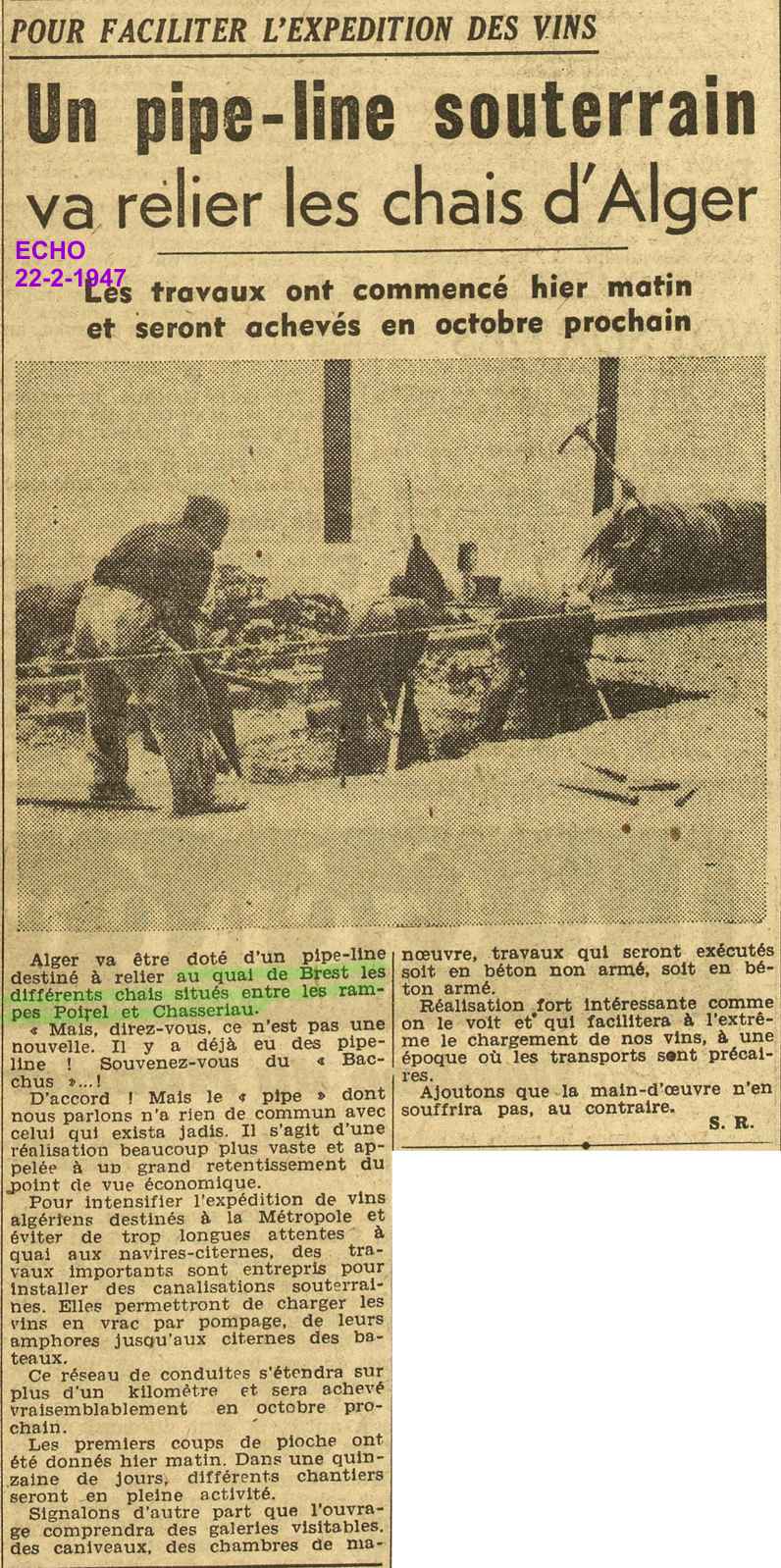 Le pipe-line de l'Agha sera utilisé fin octobre