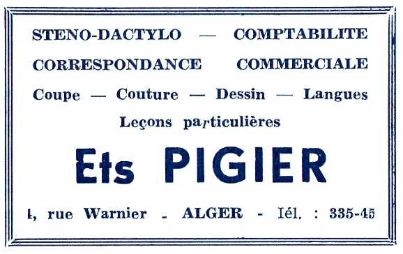 agha,cours pigier,rue warnier