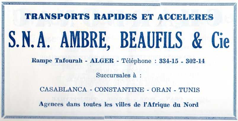 S.N.A.AMBRE, BEAUFILS et Cie