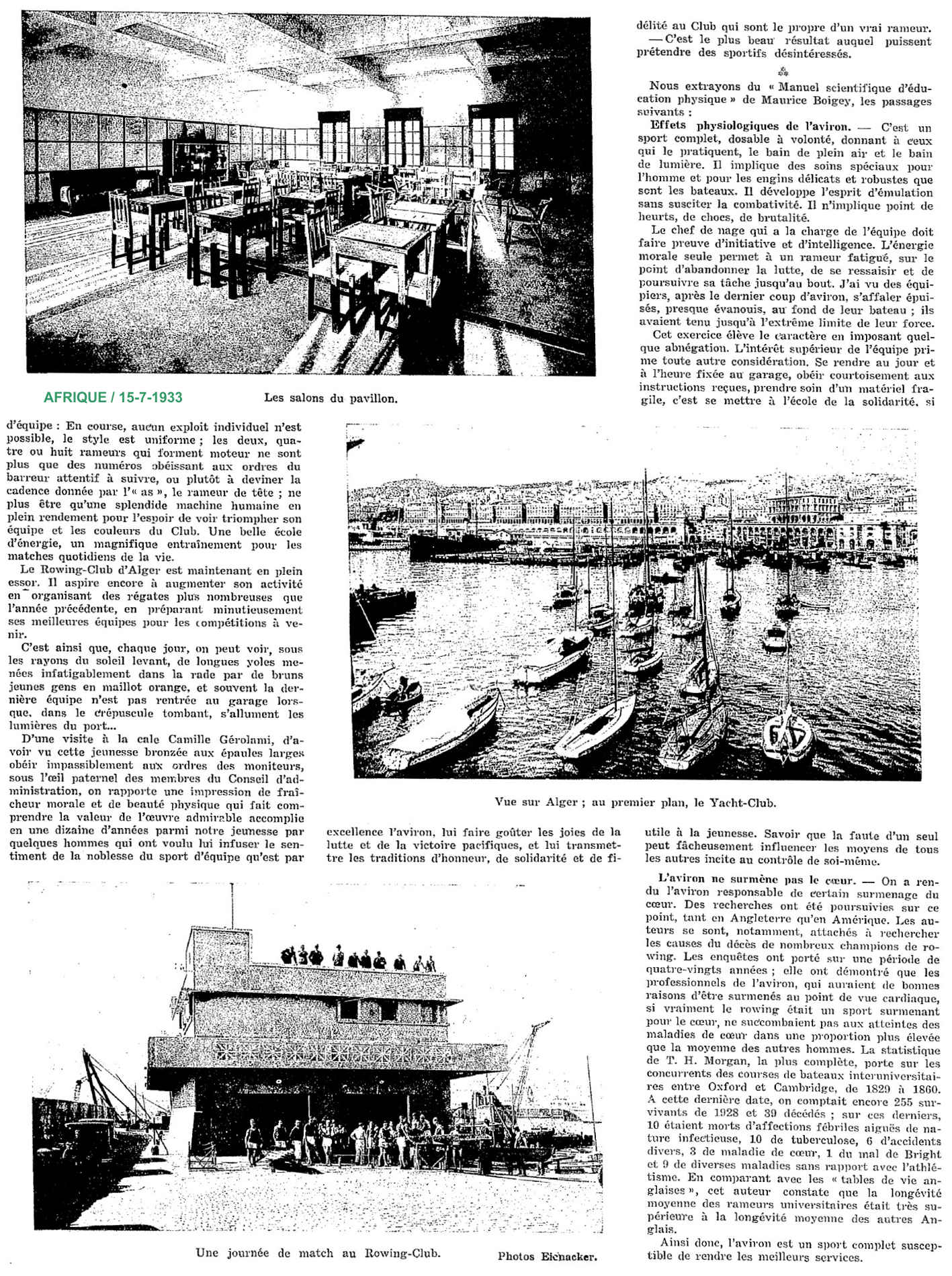 Le Rowing-Club d'Alger