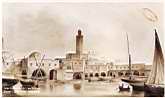 Vue intérieure du port d'Alger 