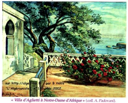 Villa d 'Aglietti à Notre-Dame d'Afrique "