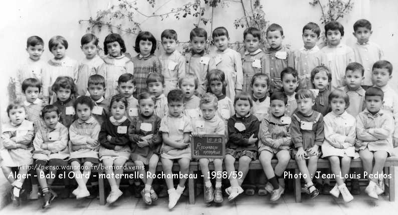 École Rochambeau,maternelle, 1958-1959