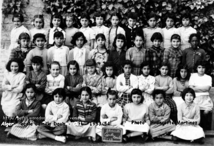 cours élémentaire 1ère année, 1953-1954 