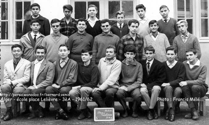 cours complémentaire 3èA, 1961-1962 