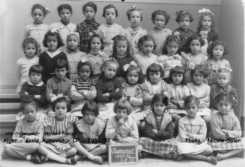 l'école Aumerat,  CP, 1951-1952