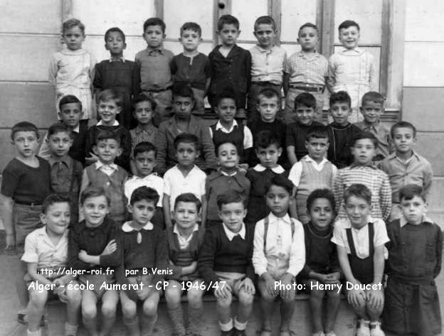 l'école Aumerat, cours préparatoire, 1946-1947 