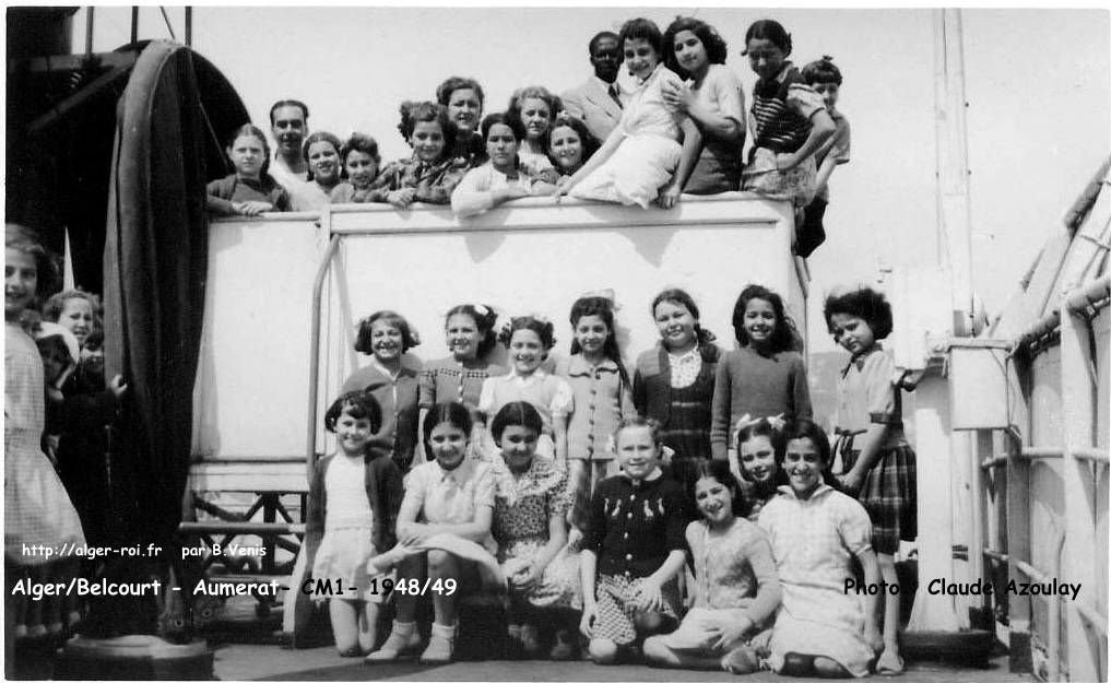 l'école Aumerat, cours moyen 1ère année, 1948-1949