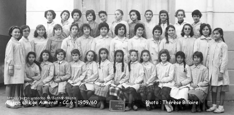 collège Aumerat, Cours complémentaire 6, 1959-1960
