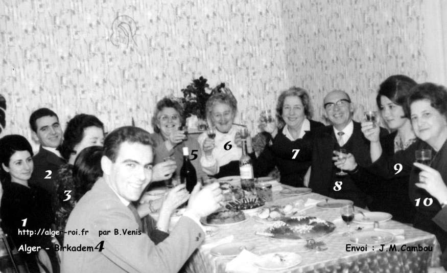  Galette des  Rois chez Mlle Gondran  Années 50 (Collection Françoise Buzutil)