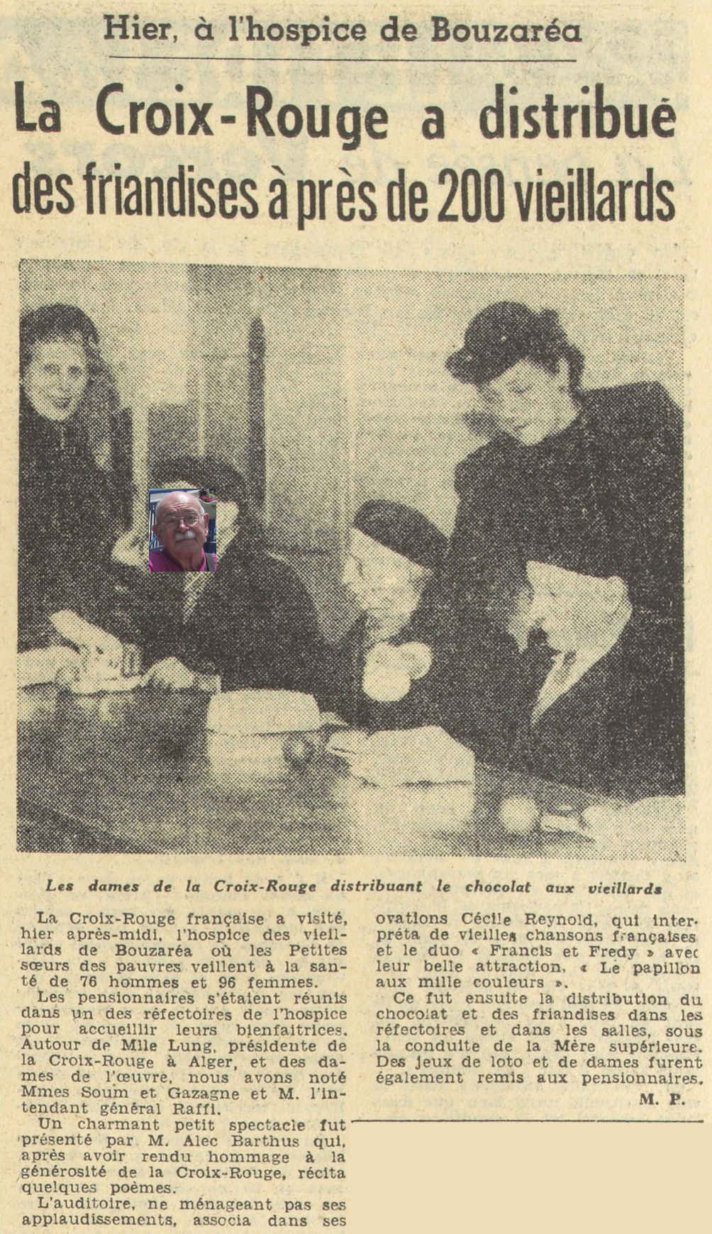 Hier, à l'hospice de Bouzaréa 