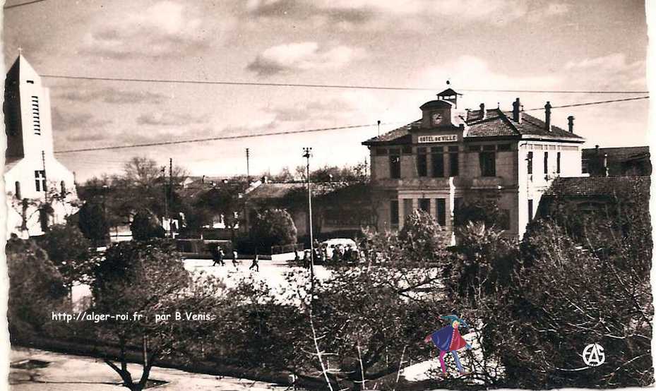 burdeau,la mairie, l'eglise,la place