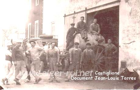Un atelier de charronnage à Castiglione en 1931