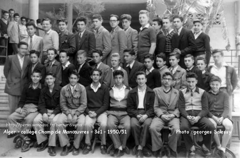 Collège, troisième 1, 1950-1951