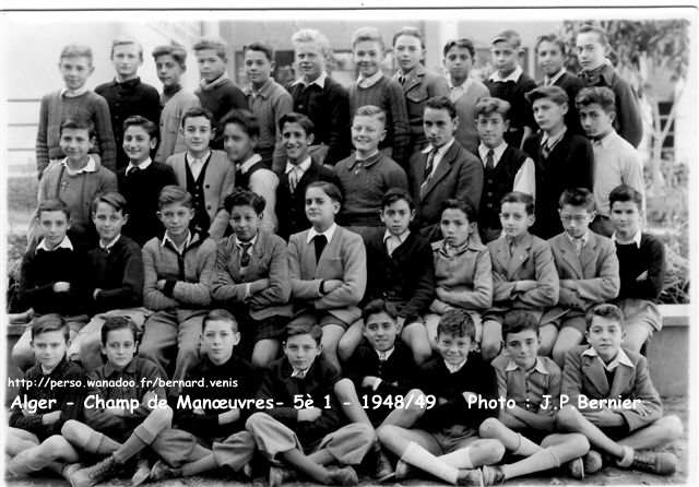 Collège, cinquième 1, 1948-1949