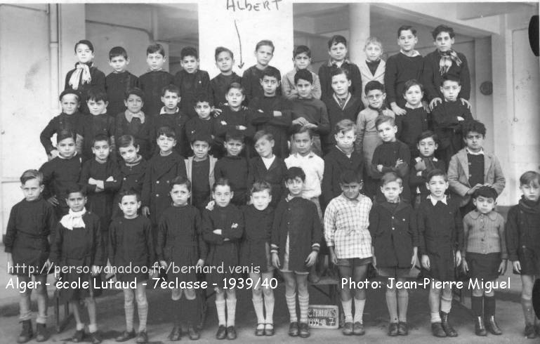 École Charles Lutaud,Boulevard Charles Lutaud, 7è classe, 1920