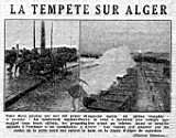 UNE VIOLENTE TEMPÊTE SUR L'ALGÉRIE