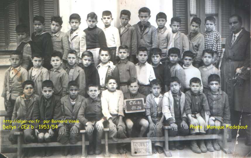 Dellys CE2 B, 1953-1954 - Instituteur Mr FERHAT Salem