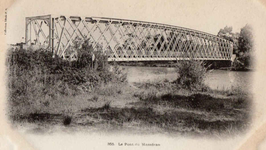 Le veux pont de chemin de fer du Mazafran va disparaître 