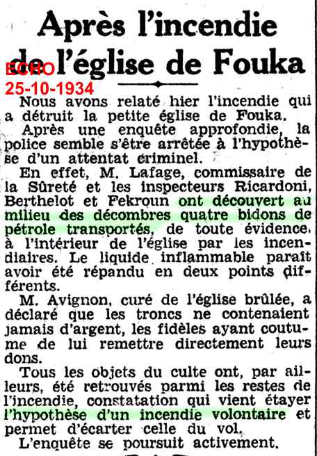 UN VIOLENT INCENDIE