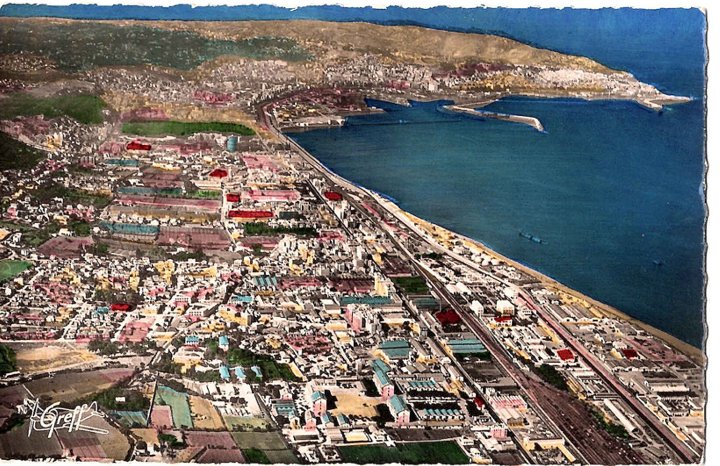 Le port et l'arrière-port, vue générale sur Hussein-Dey