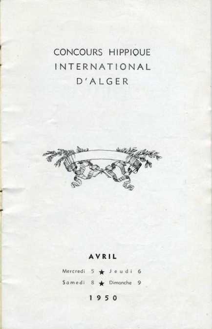 CONCOURS HIPPIQUE PAQUES 1950