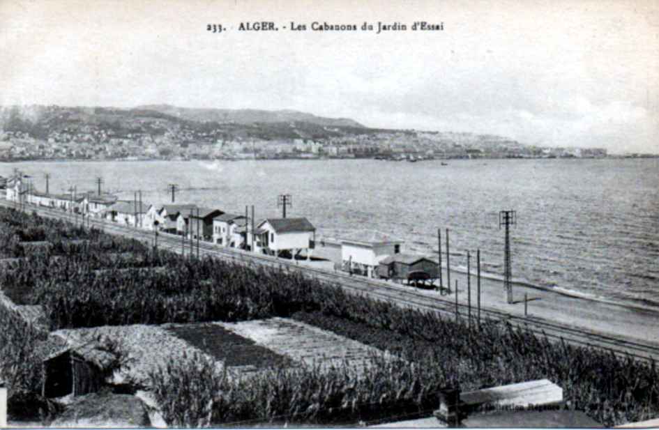 les cabanons du jardin d'essai, vue de près.