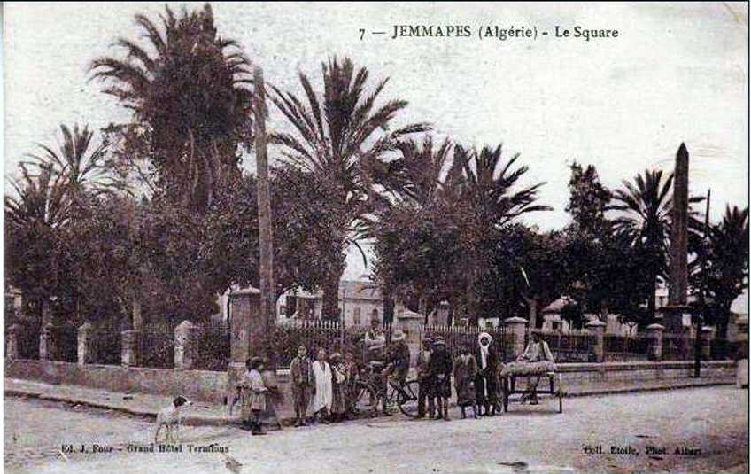 jemmapes,le square et l'obelisque