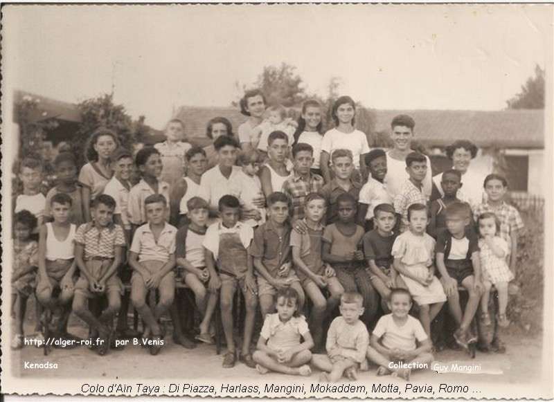 Les enfants des houillères en colonie à Aïn-Taya