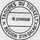mbre à date spécial Troupes du Tidikelt 