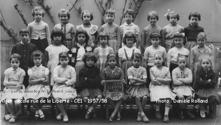 Cours élémentaire 1, 1957-1958