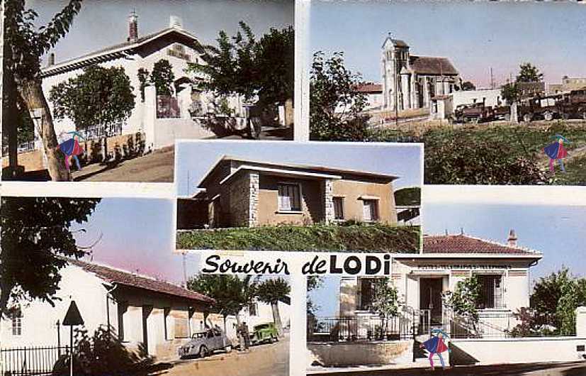lodi, le titteri,carte multivues,souvenirs;