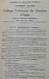 Document réalisé pour le concours d’entrée du 24 juin 1954.