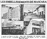 A gauche, en haut et en bas : deux vues d'ensemble du nouveau moulin. A droite, en haut : le quartier des maisons à bon marché ; en bas : lé nouvel
