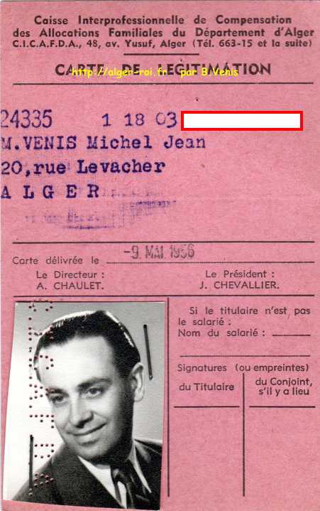 Caisse Interprofessionnelle de Compensation des Allocations Familiales du Département d'Alger ( C.I.C.A.F.D.A.)