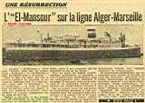 UNE RÉSURRECTION (.. Résurrection ? voir le El Mansour des années 30)