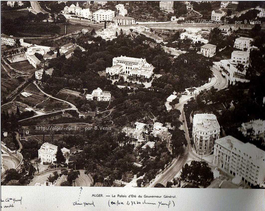 palais d'ete du gouverneur,mustapha superieur,vue aerienne