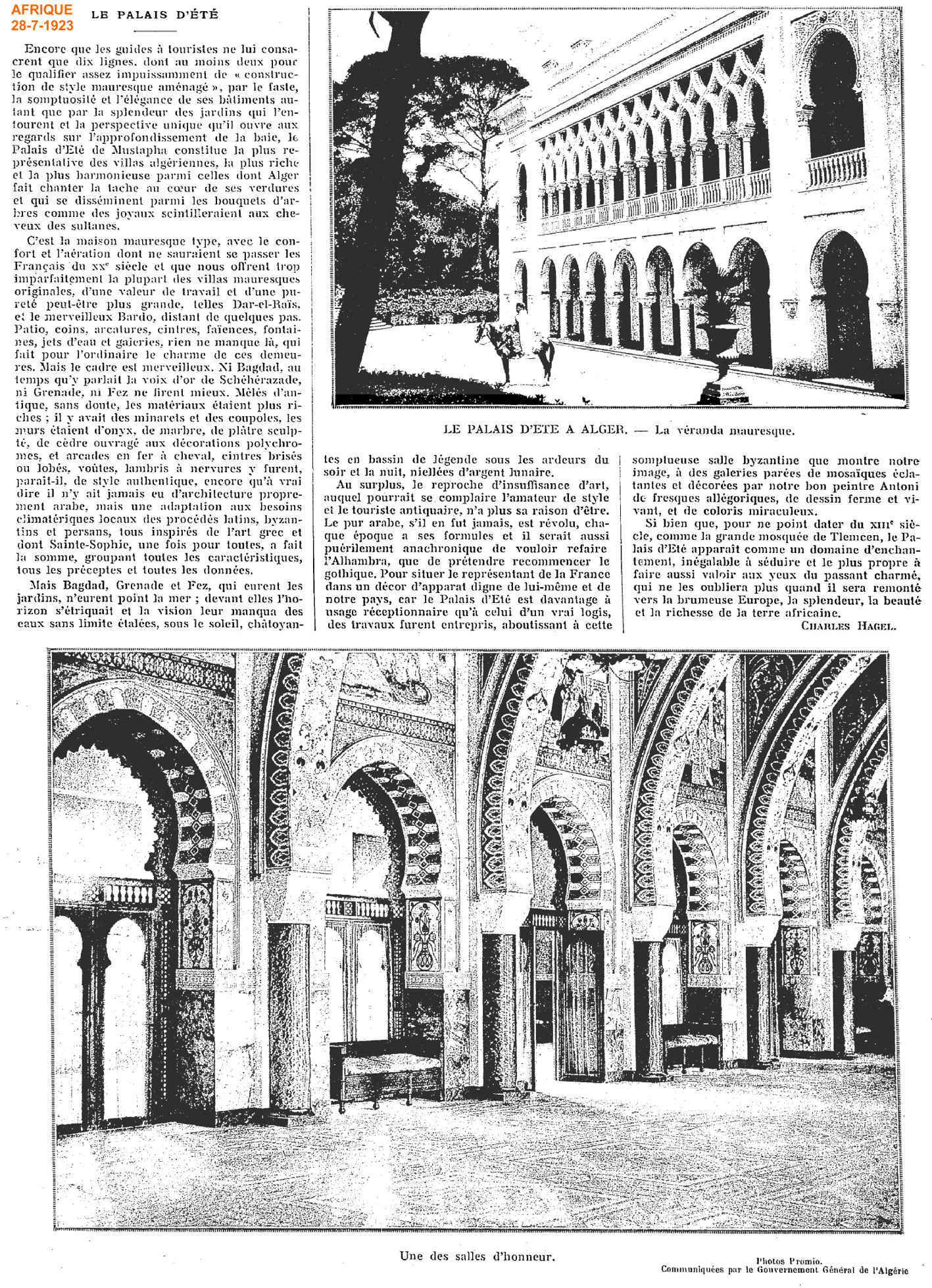 le palais d'été du Gouverneur
