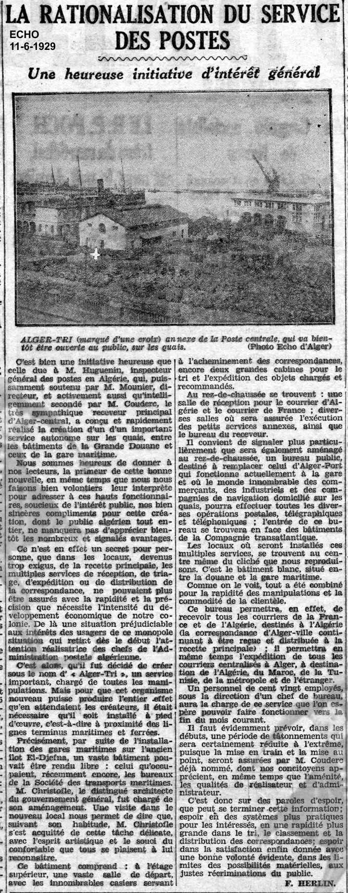 LA RATIONALISATION DU SERVICE