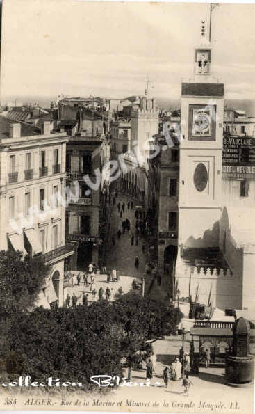 rue de la Marine et Minaret de la Grande Mosquée
