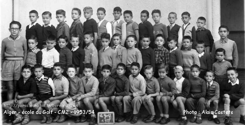 École "le golf", CM2, 1953-1954