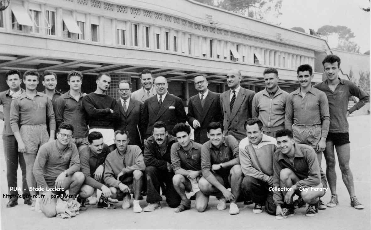 Joueurs du RUA - Dirigeants de la Ligue .