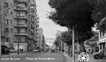 : vers Belcourt, à droite la rue Auguste Hardy, à gauche les "maisons Le Halle"