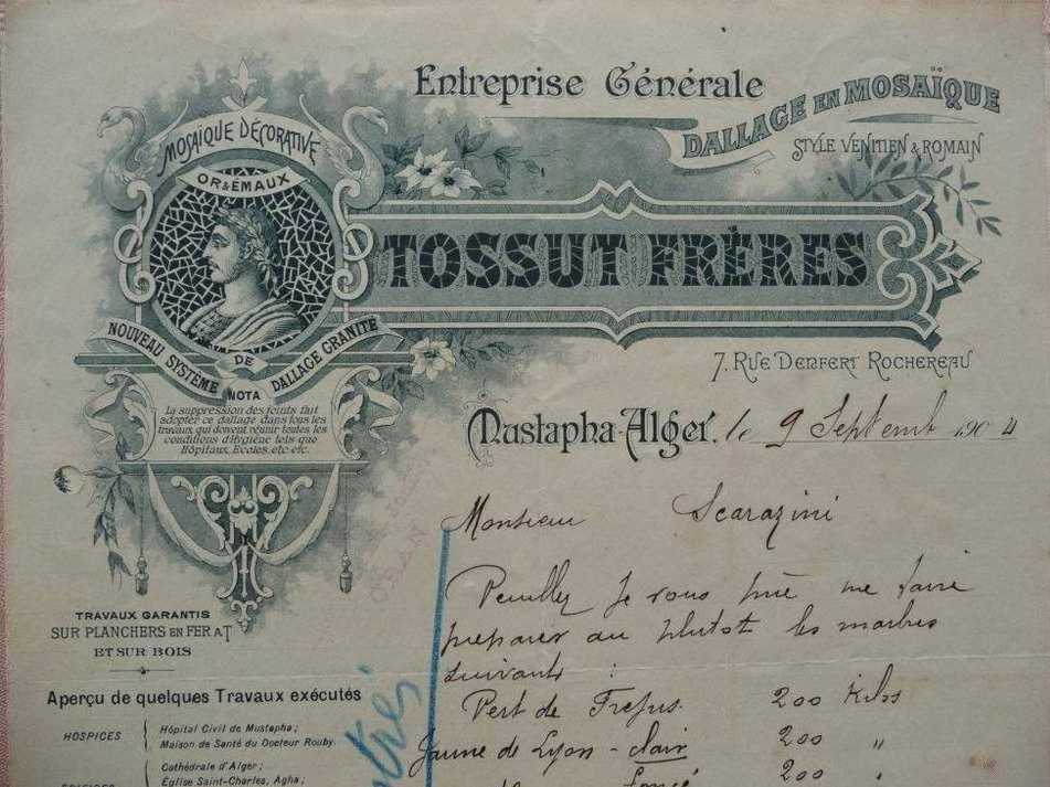 rue Michelet,mustapha superieur,tossut freres,dallage et mosaiques,rue denfert-rochereau