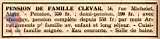 PENSION DE FAMILLE CLEVAR