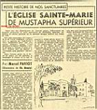 L'ÉGLISE SAINTE-MARIE DE MUSTAPHA SUPÉRIEUR 