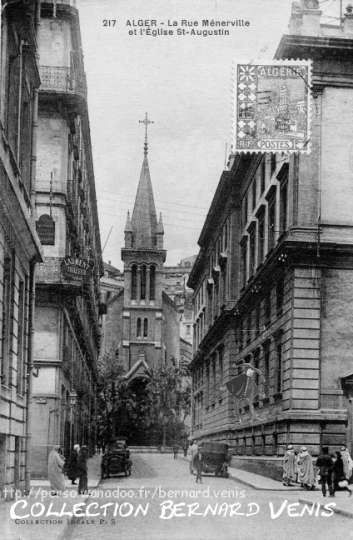La rue Ménerville et l'église Saint-Augustin 