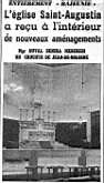 ENTIEREMENT " RAJEUNIE", l'église Saint-Augustin a reçu à l'intérieur de nouveaux aménagements