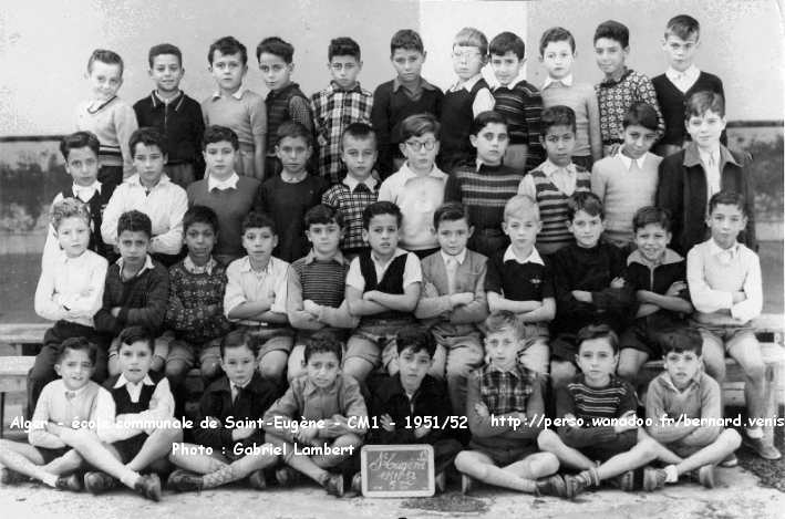 École communale - CM1 - 1951-1952