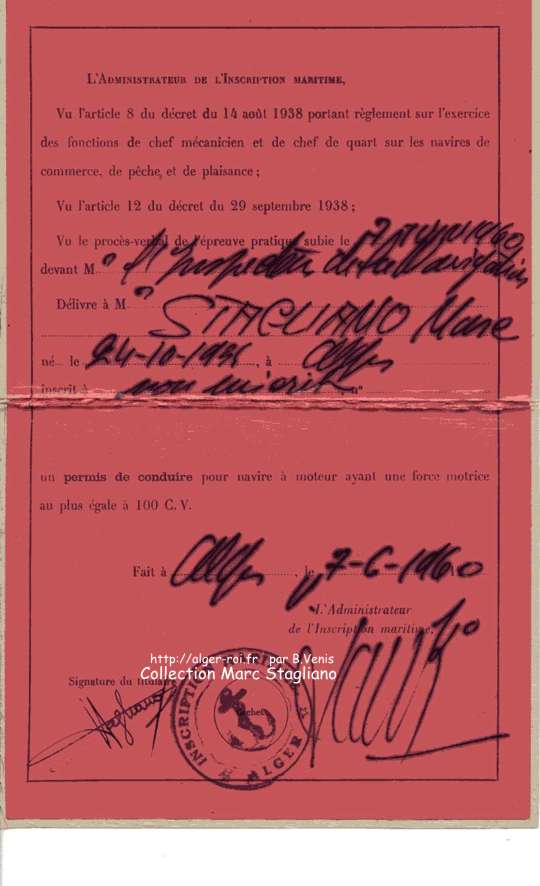 le permis bateau d'un natif de Saint-Eug&egrave;ne